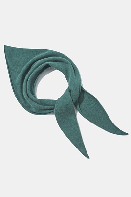 Косынка с ангорой, цвет морской волны