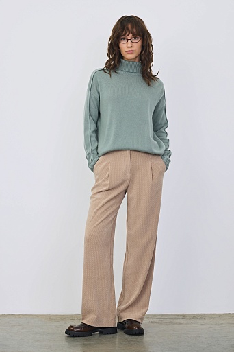 Свитер с кашемиром, цвет шалфей