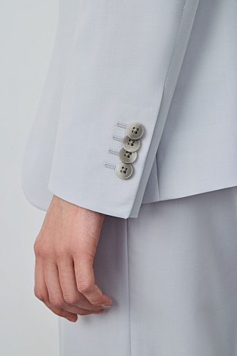 Пиджак на одной пуговице, светло-серый KARLA