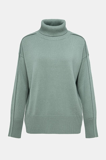 Свитер с кашемиром, цвет шалфей