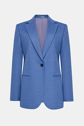 Жакет-оверсайз прямого кроя, сине-голубой MILA