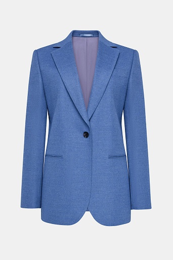 Жакет-оверсайз прямого кроя, сине-голубой MILA