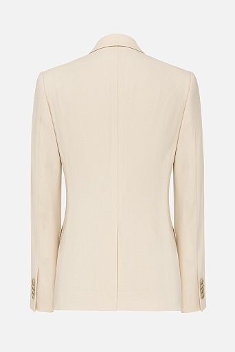 Кремовый жакет на одной пуговице MIRA