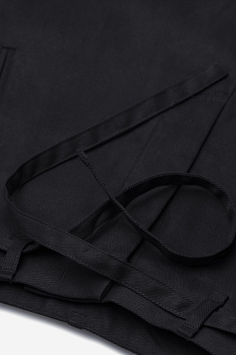 Широкие брюки с пояском, черные