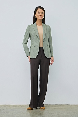 Приталенный жакет на одной пуговице MIRA