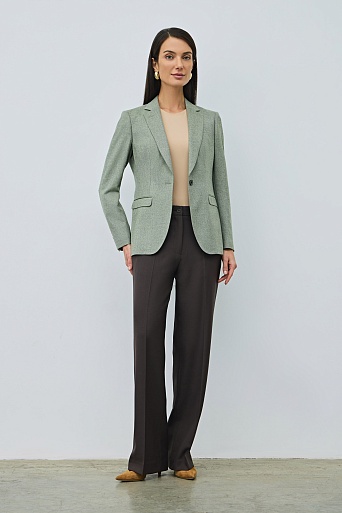 Приталенный жакет на одной пуговице MIRA