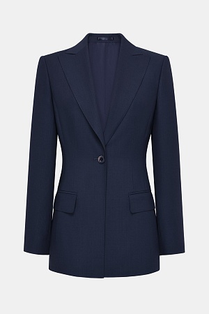 Серый пиджак в синюю клетку SMOKING II