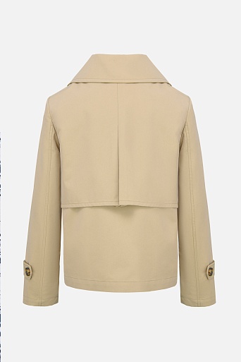 Укороченный тренч песочного цвета