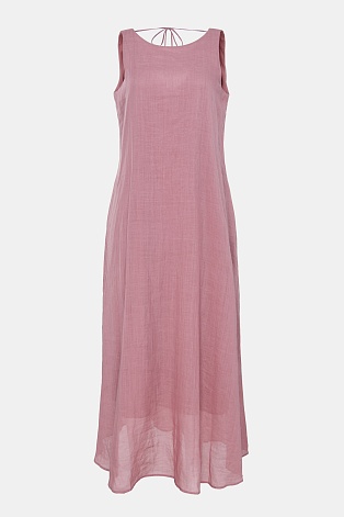 Платье-сарафан А-силуэта, пудровое