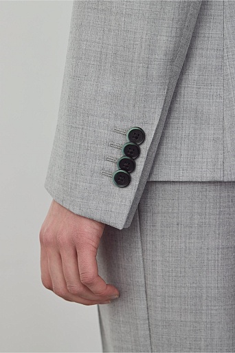 Жакет на одной пуговице, цвет светло-серый KARLA