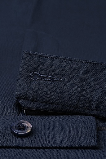 Широкие брюки с отворотами, темно-синие ASHLEY