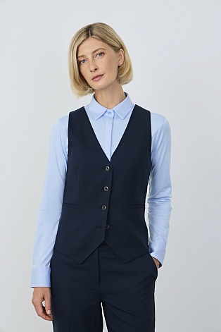 Костюмный жилет, темно-синий M