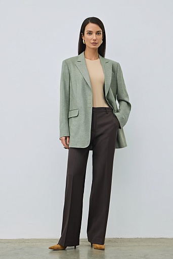 Пиджак оверсайз на четырех пуговицах, мятный MICHELLE