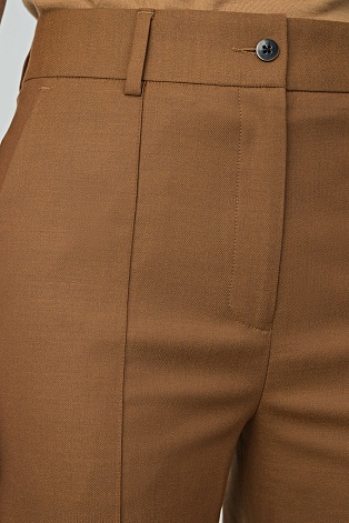 Прямые брюки со стрелками, цвет светлый шоколад T