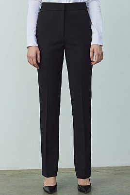 Прямые брюки со стрелками, черные STELLA II