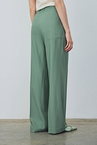 Широкие брюки со стрелками, мятный ASHLEY