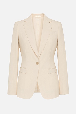 Кремовый жакет на одной пуговице MIRA