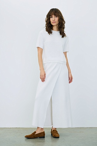 Джемпер с коротким рукавом, белый