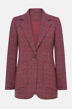 Серый пиджак в синюю клетку SMOKING II