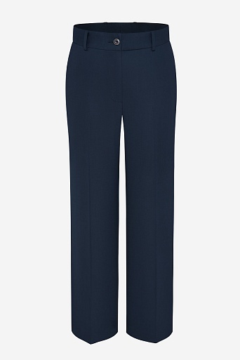 Однотонные брюки, цвет темно-синий MARIA