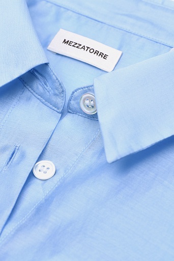 Нежно-голубая блузка с рукавом 1/2