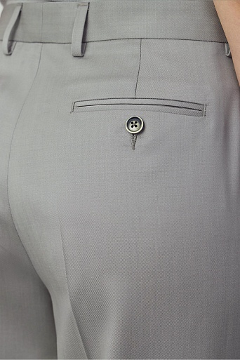 Прямые брюки со стрелками, цвет светло-серый LUCIA
