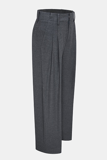 Прямые брюки со стрелками, серые