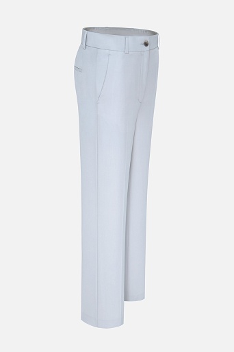 Прямые брюки со стрелками, светло-серые MARIA