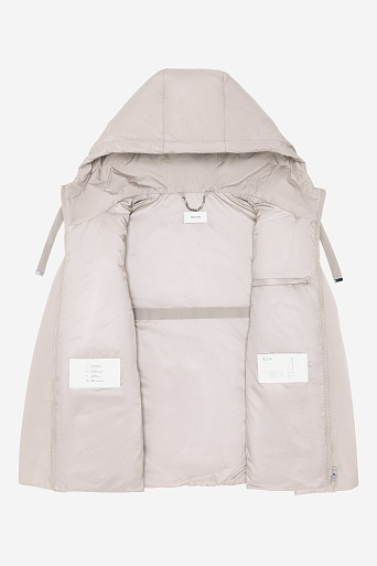 Куртка на молнии, светло-бежевая
