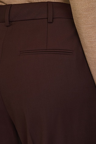Прямые брюки со стрелками, шоколадные ANNIKA