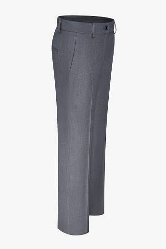 Прямые брюки со стрелками, серые MARIA
