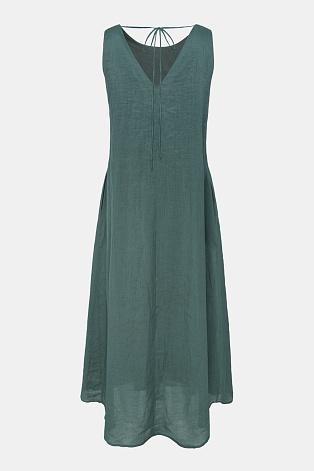 Платье-сарафан А-силуэта, цвет полынь