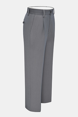 Прямые брюки со стрелками, серые