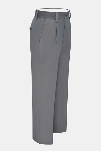 Прямые брюки со стрелками, серые