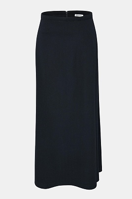 Черная юбка со складками