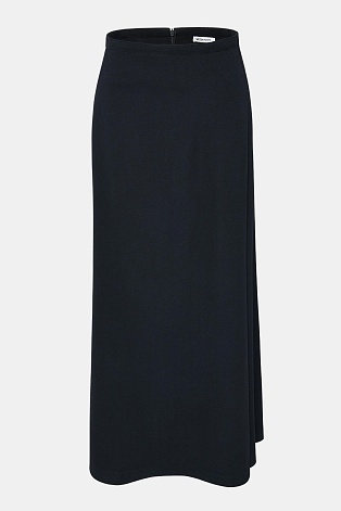 Черная юбка со складками