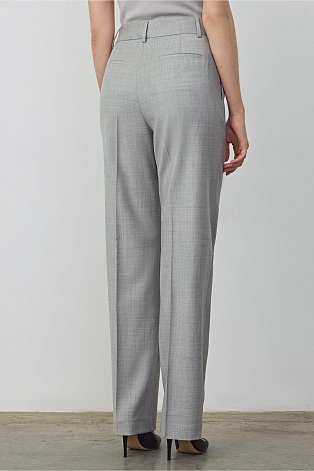 Прямые брюки со стрелками, цвет светло-серый T