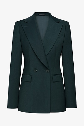 Однотонный пиджак, изумрудный INGRID