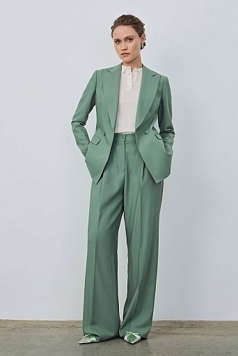 Широкие брюки со стрелками, мятный ASHLEY