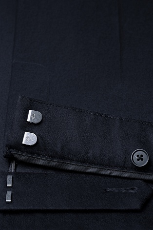 Прямые брюки со стрелками, цвет черный S