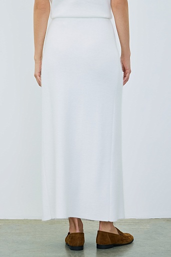 Длинная юбка с запахом, белая