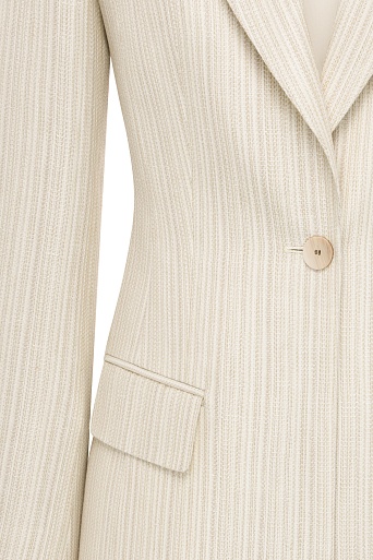 Удлиненный пиджак с высокой шлицей, светло-бежевый FLORENCE