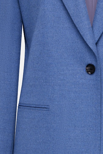 Жакет-оверсайз прямого кроя, сине-голубой MILA