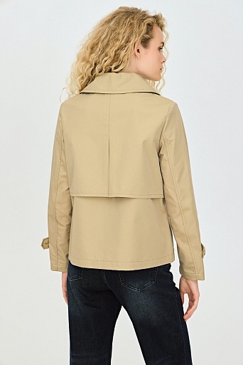 Укороченный тренч песочного цвета