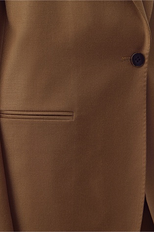 Удлиненный пиджак-оверсайз, карамельный M