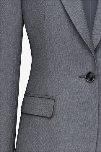 Однотонный жакет, серый MIRA