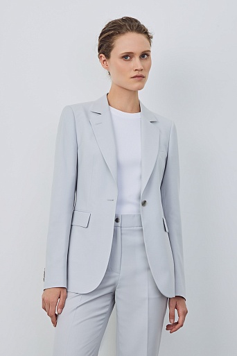Пиджак на одной пуговице, светло-серый KARLA