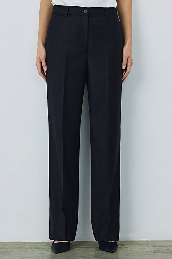 Прямые брюки со стрелками, черные MARIA