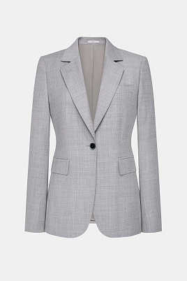 Жакет на одной пуговице, цвет светло-серый KARLA