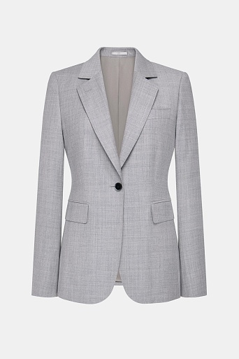 Жакет на одной пуговице, цвет светло-серый KARLA